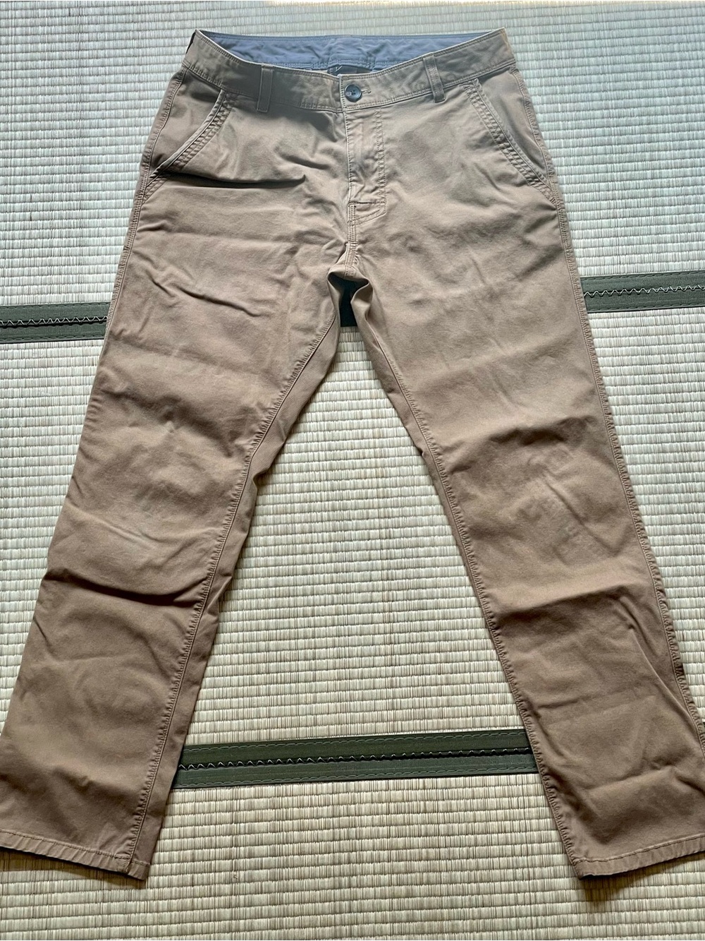 prAna Pants Men's 30x30 Brown 5 Pocket Straight Fit RN124977
